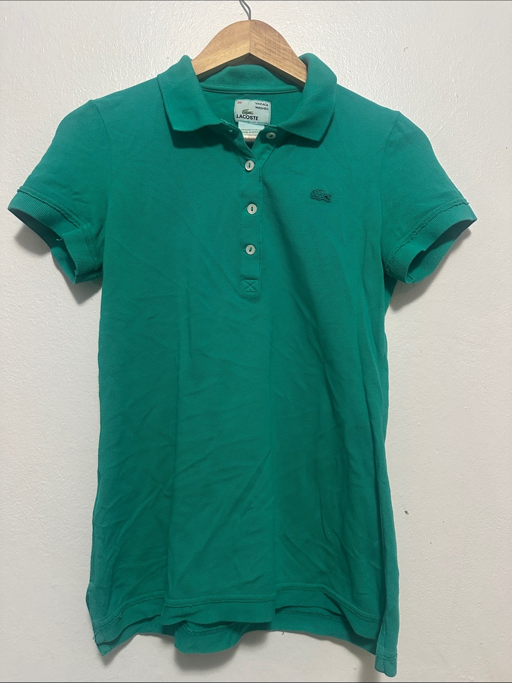 Lacoste Teal Green Short-Sleeve Polo